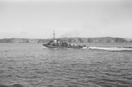 Asisbiz Flugsicherungsschiff Richthofen a 1935 minesweeper converted into a pilot rescue ship entering fishing port in Douarnenez Brittany France 08
