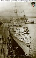 Asisbiz Kriegsmarine light cruiser KMS Konigsberg visiting Gdynia Poland 1935 NH80968