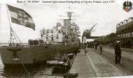 Asisbiz Kriegsmarine light cruiser KMS Konigsberg visiting Gdynia Poland 1935 NH80969