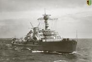 Asisbiz Kriegsmarine Deutschland light cruiser class KMS Leipzig during a Naval review pre war ebay 01