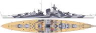 Asisbiz Kriegsmarine German Naval Ship KMS Tirpitz profile 0A