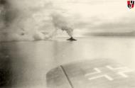 Asisbiz Kriegsmarine battleship KMS Tirpitz starboard side at sea Norway 1943 Luft Seaplanes P35b