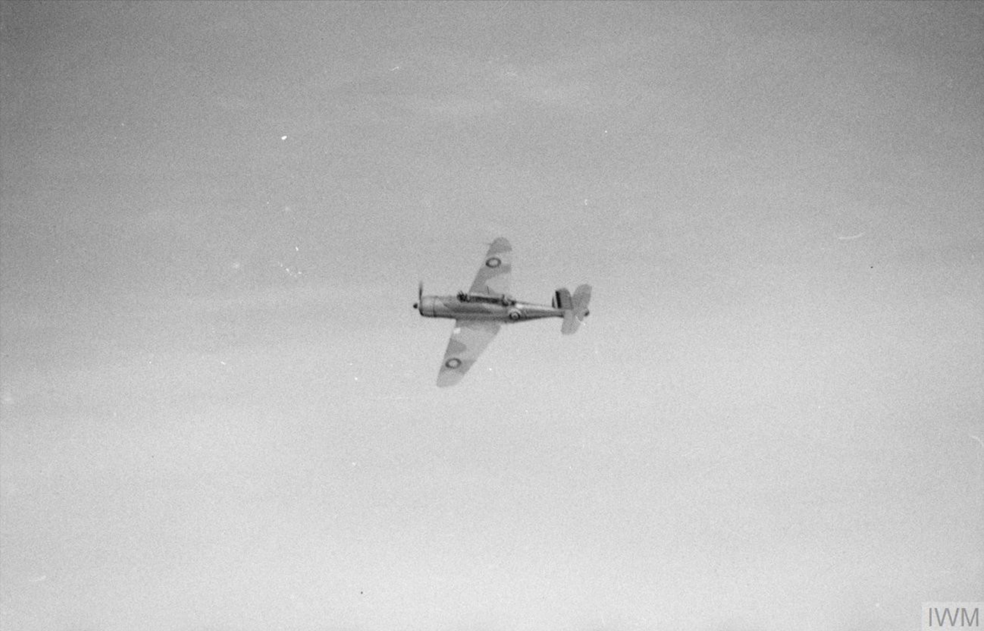 Asisbiz Fleet Air Arm Nas Blackburn Skua In Flight From Hms Ark Royal Iwm A