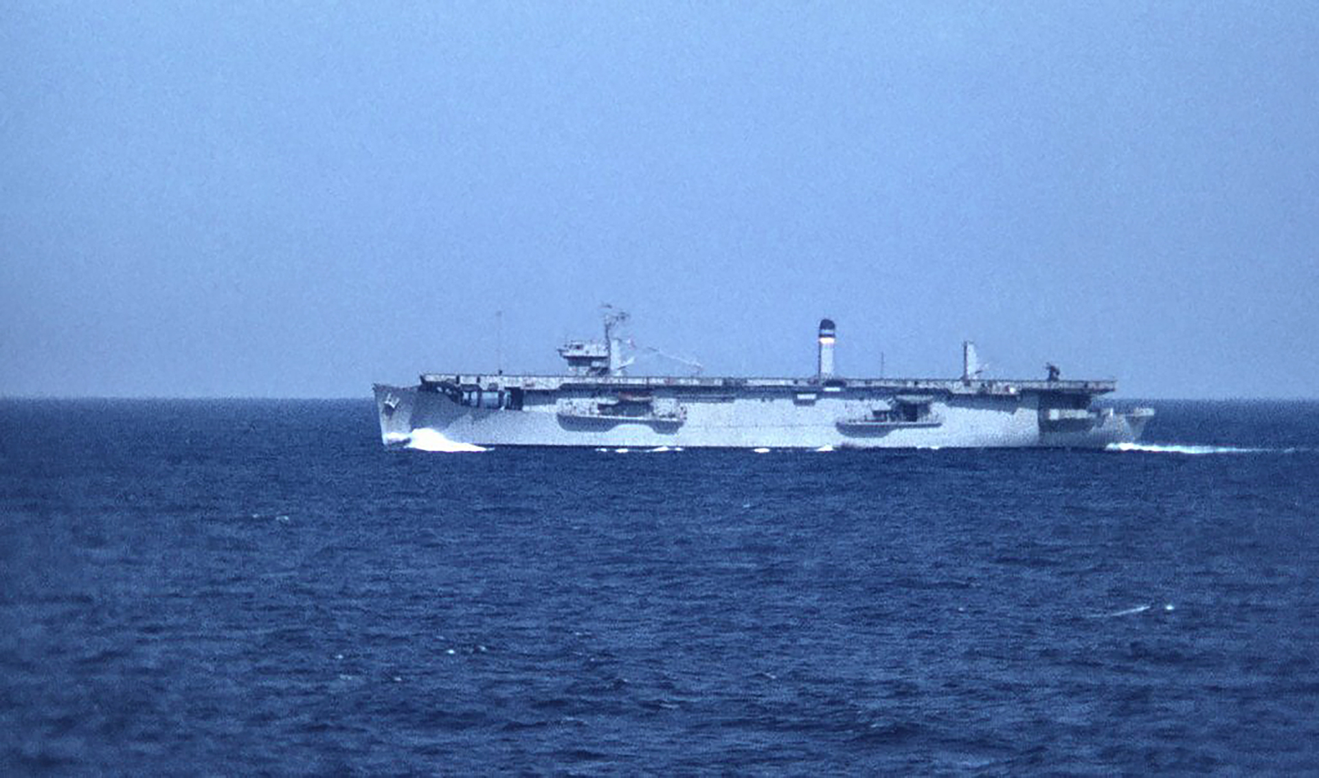 Asisbiz USNS Card T AKV 40 near Gibraltar in 1966 seen from the ST London Valour