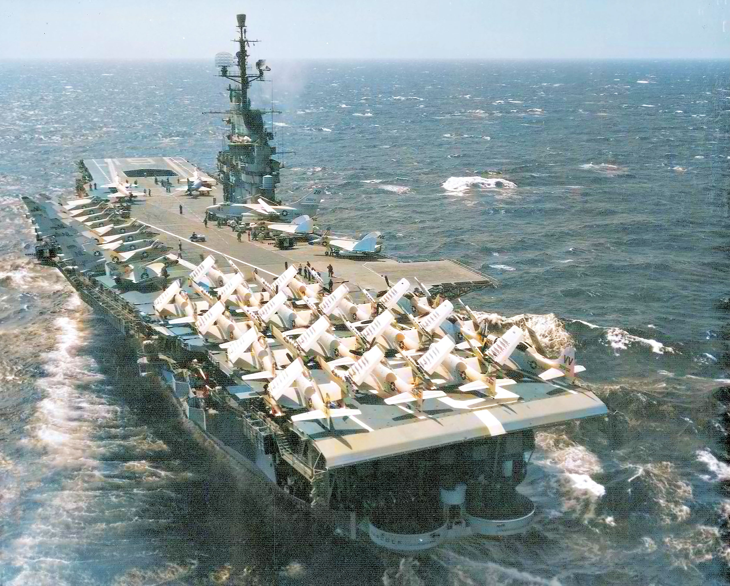 Asisbiz USS Hancock (CVA 19) underway in the Pacific c 1958 01