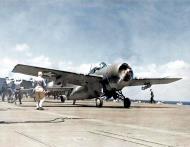 Asisbiz Grumman F4F 3 Wildcat VF 41 White 41F10 preparing for launch CV 4 USS Ranger 01